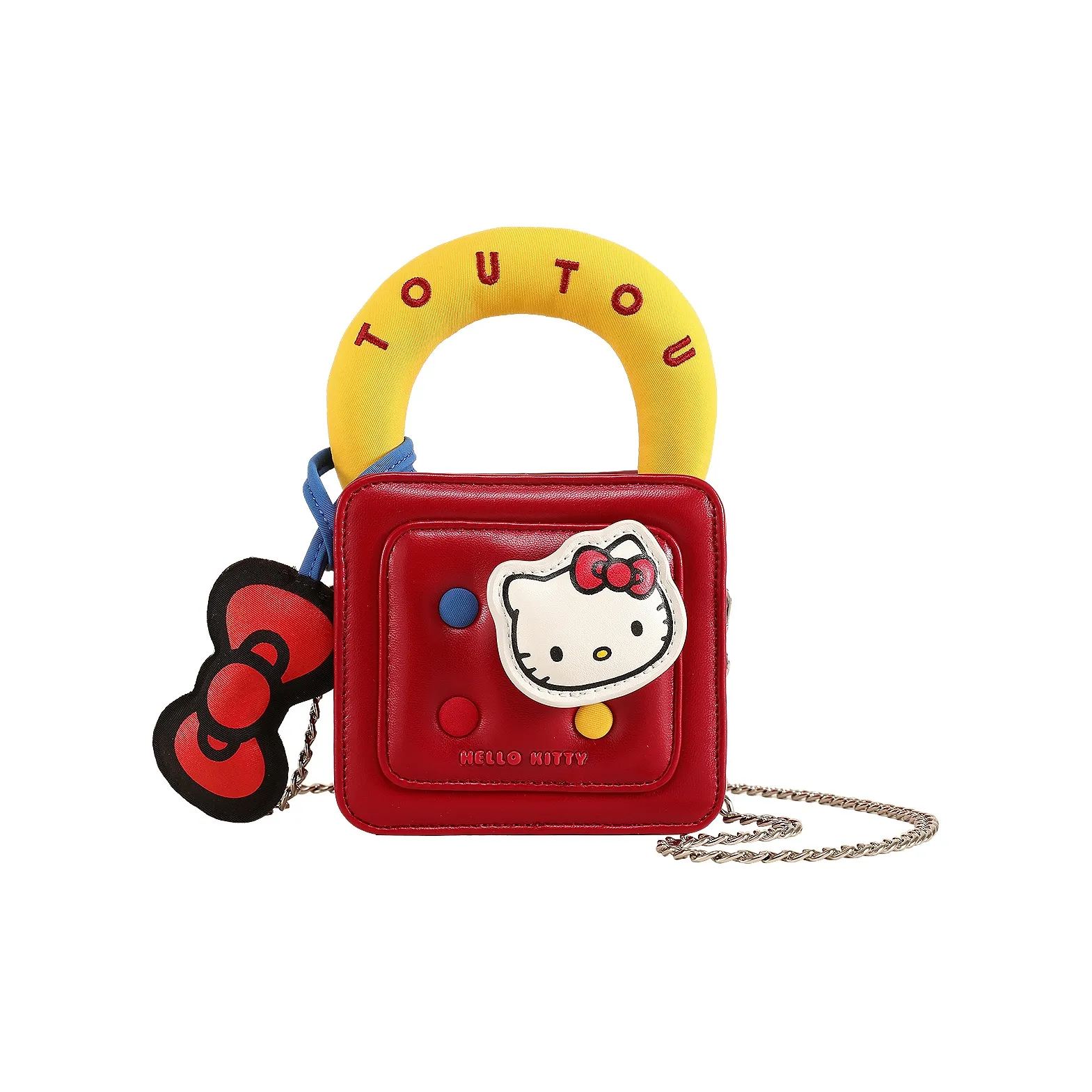 TOUTOU Hello Kitty Collaboration Hello Kitty PU Handbag Mini Women's Cherry Red
