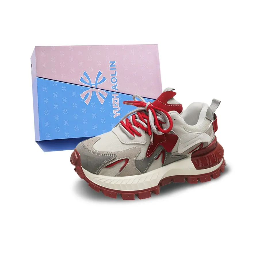 YUZHAOLIN Anti-Slip Wear-Resistant Low-Top Chunky Sneakers Women's