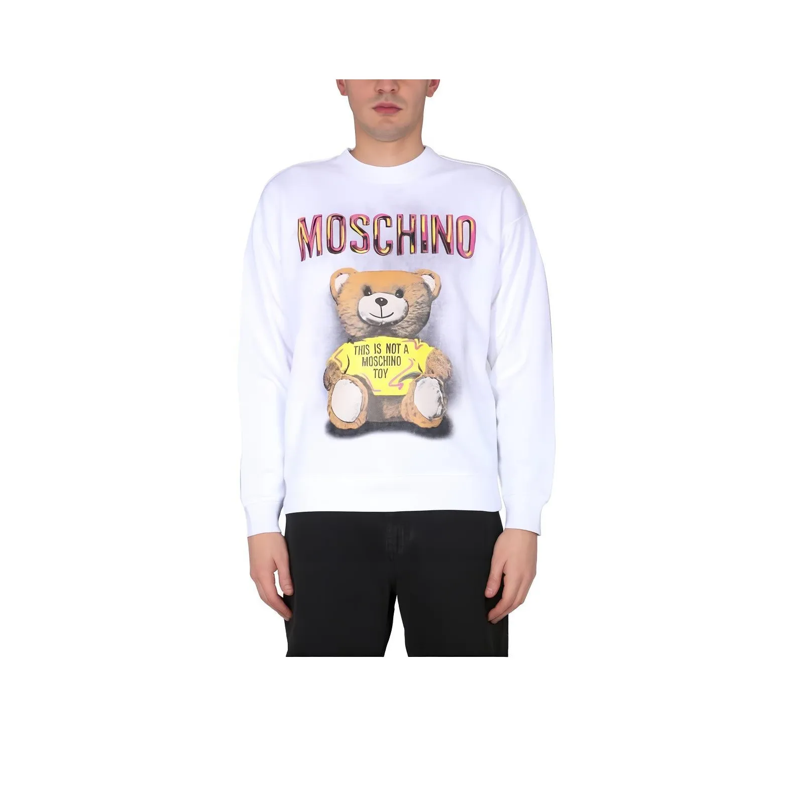 MOSCHINO Белый Мужской Свитшот