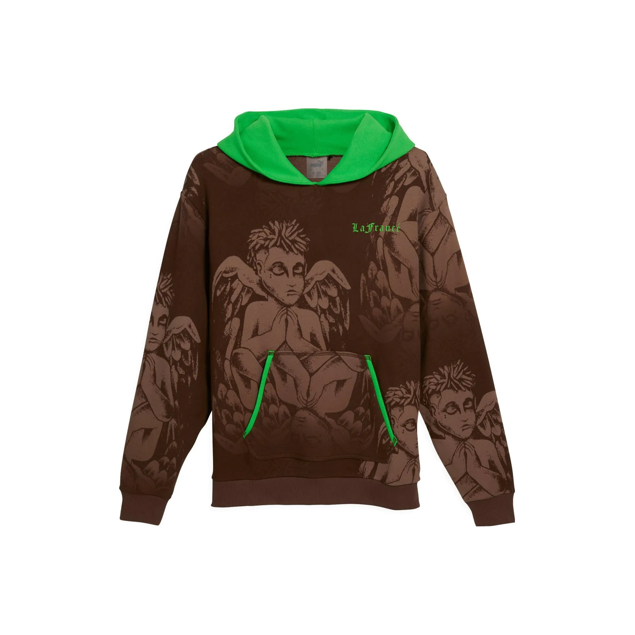 PUMA Коричневый Зеленый Мужской Свитшот