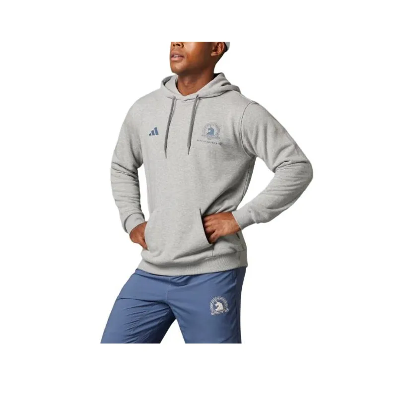 Adidas Boston Marathon® 2024 Graphic Толстовка Свитшот Мужской Серый
