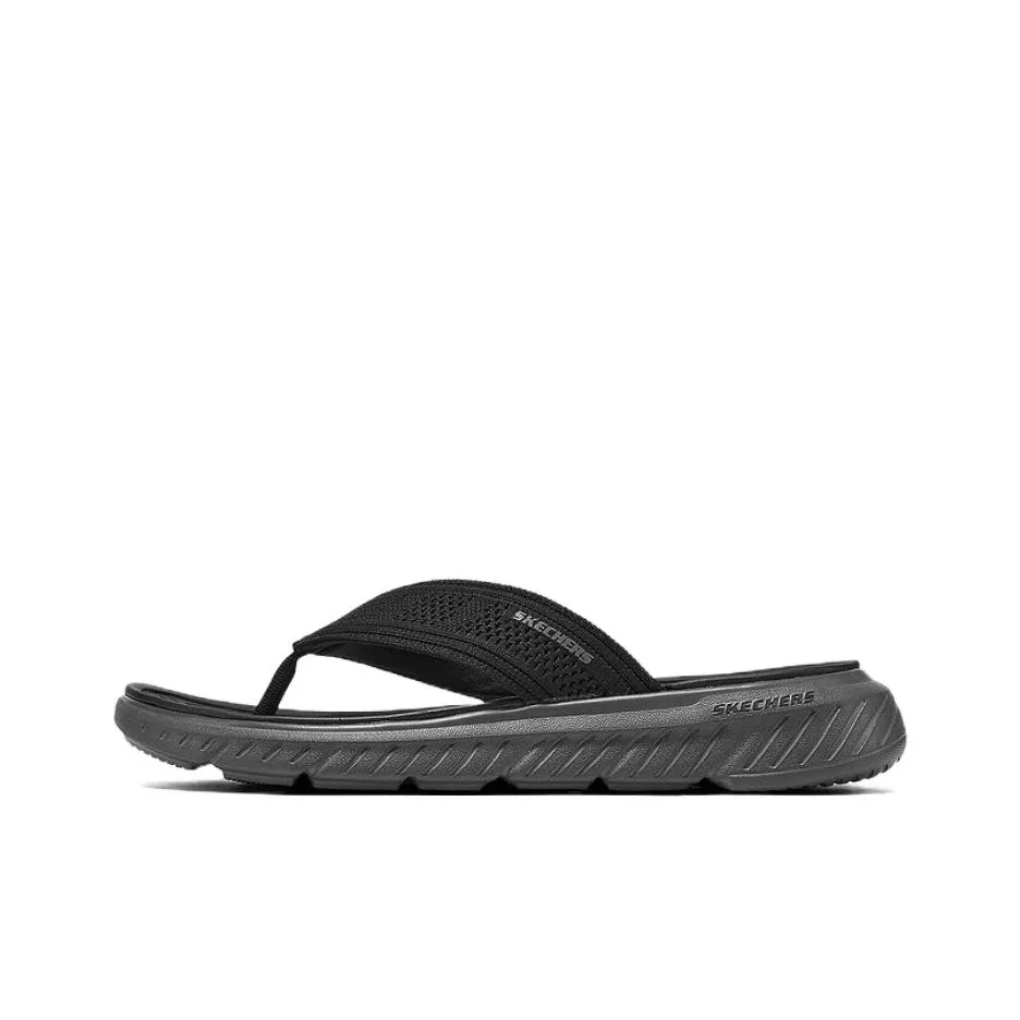 Skechers Relaxed Fit Шлепанцы Мужские Черные