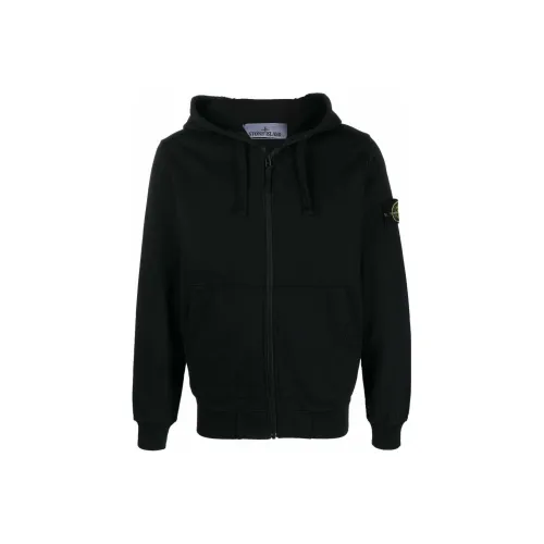 STONE ISLAND Черный Унисекс Свитшоты
