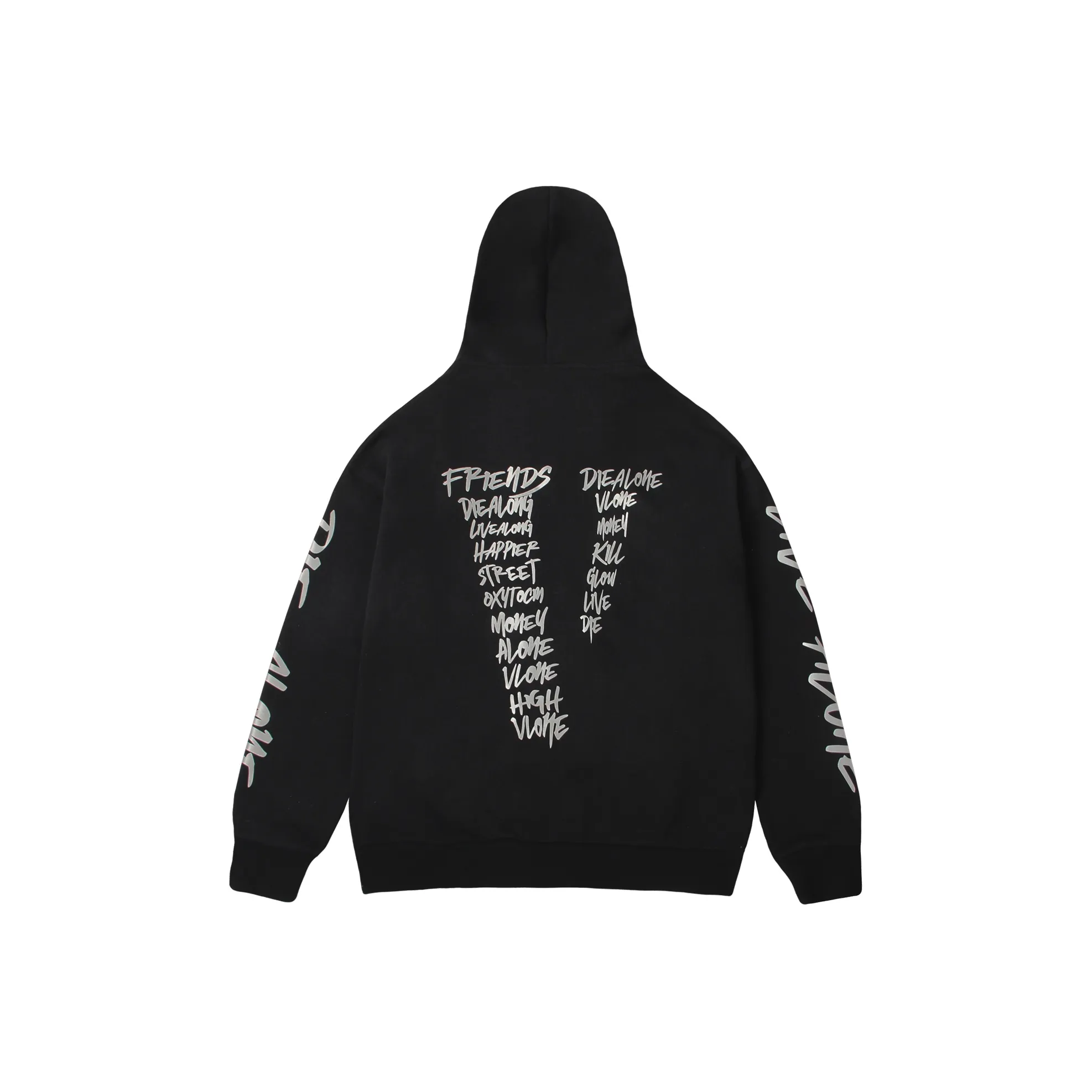 VLONE Loose Fit Zip Closure Hoodie Unisex