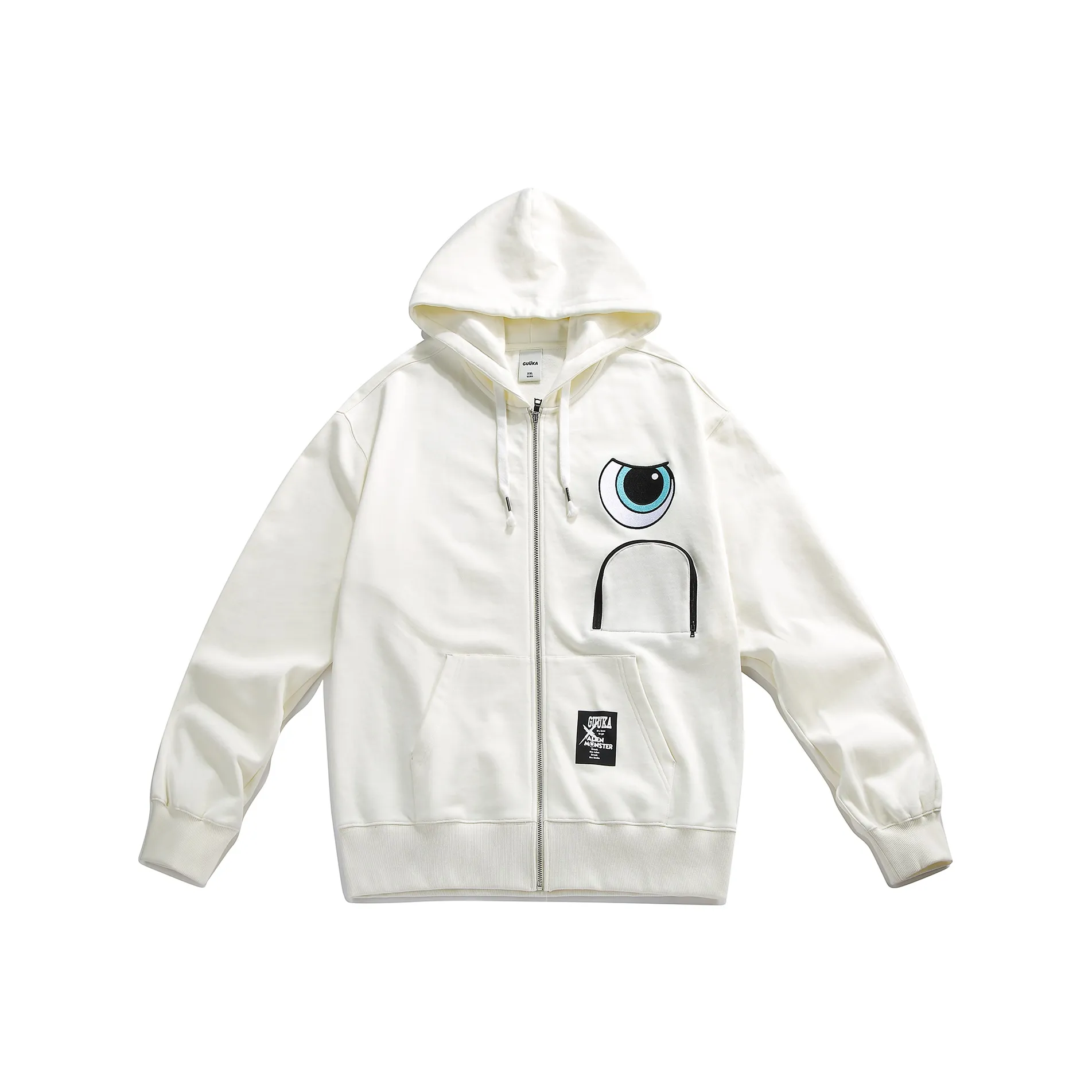 Guuka Sweatshirts Unisex Cream White