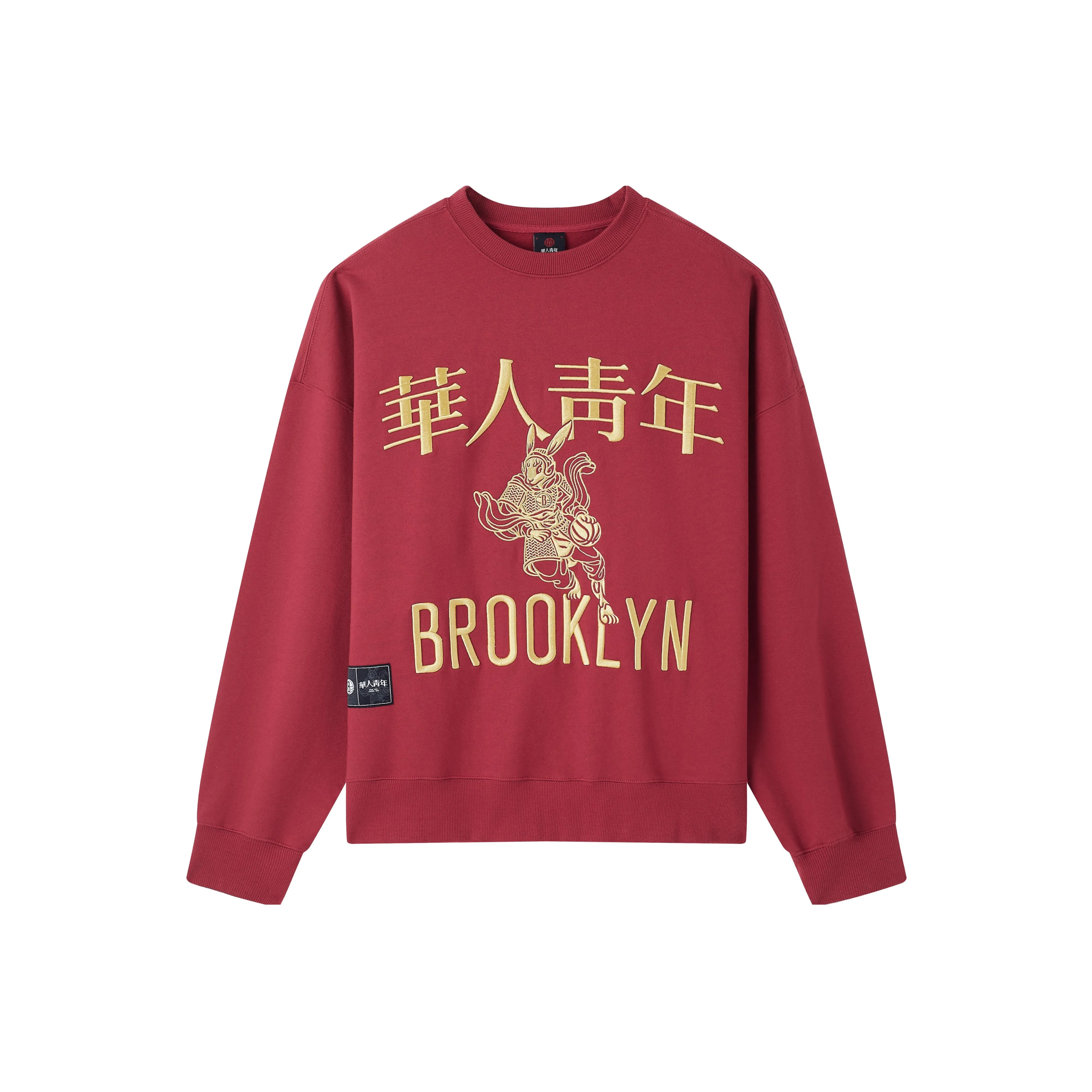 OCCUPY Китайский Юность X Brooklyn Nets Co Бренд Модель Свитшот Мужской Красный
