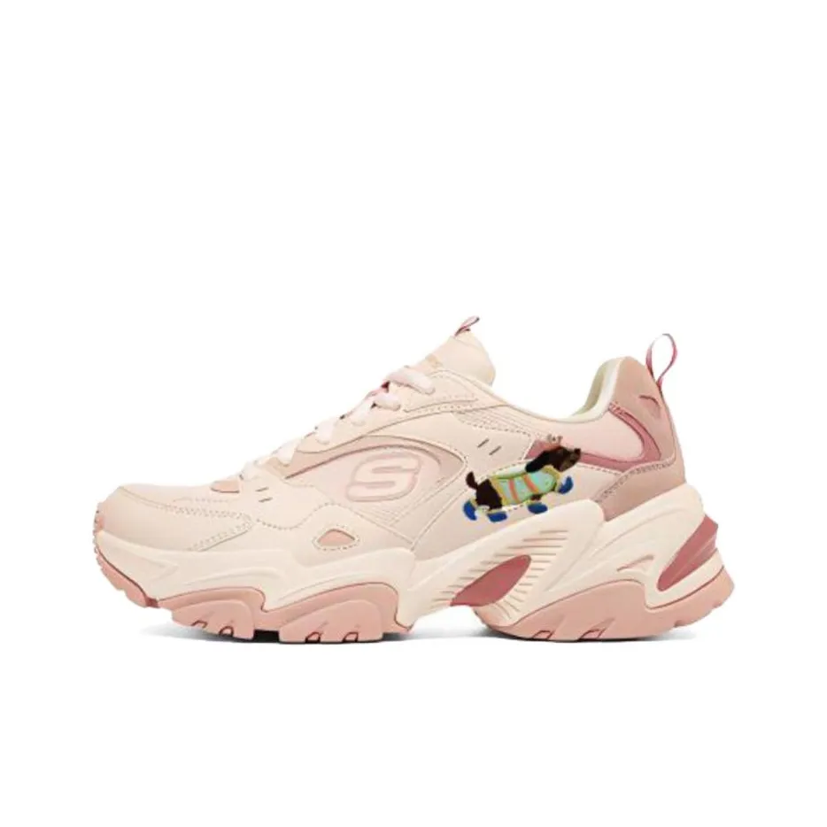 Skechers Stamina V2 Low Топ Кроссовки с Толстой Подошвой Женские Розовые