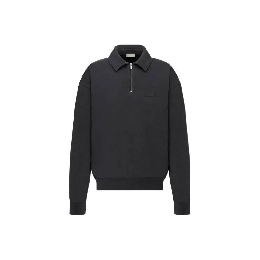 DIOR Half Zipped Long Sleeved Sweatshirt
