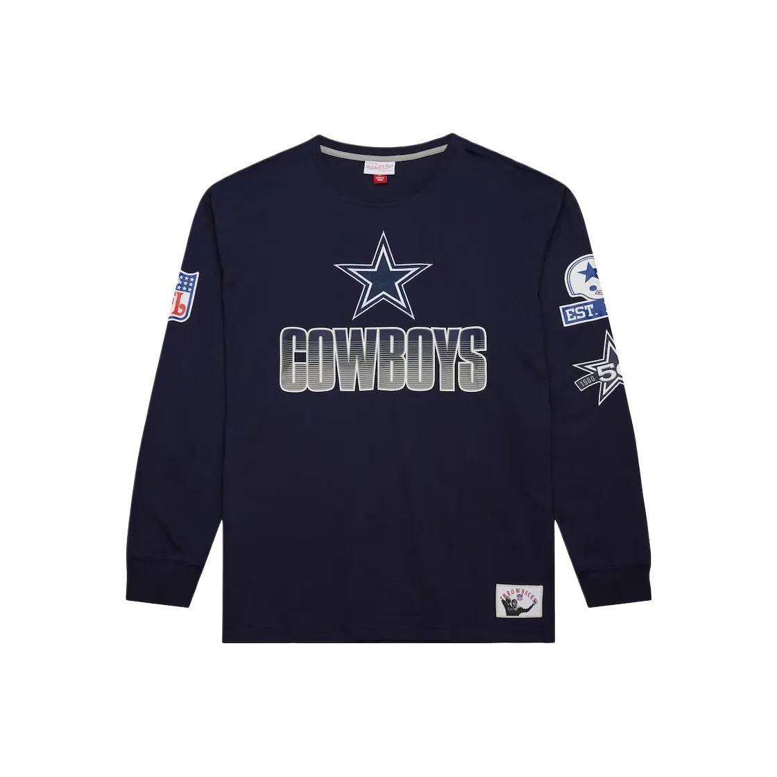 Mitchell & Ness x NFL Dallas Cowboys Vintage Logo Allover T Shirt Men's Marine Blue