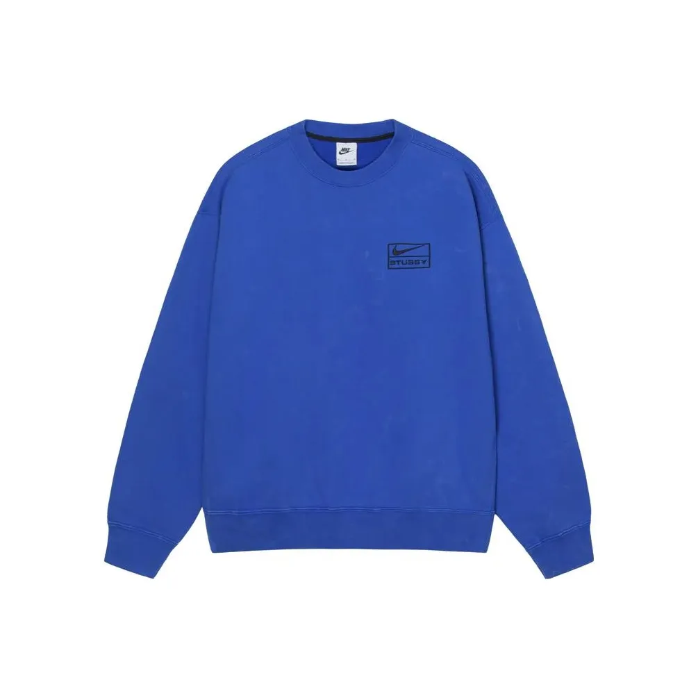 Nike X Stussy Acid Wash Crew Fleece Asia Sizing