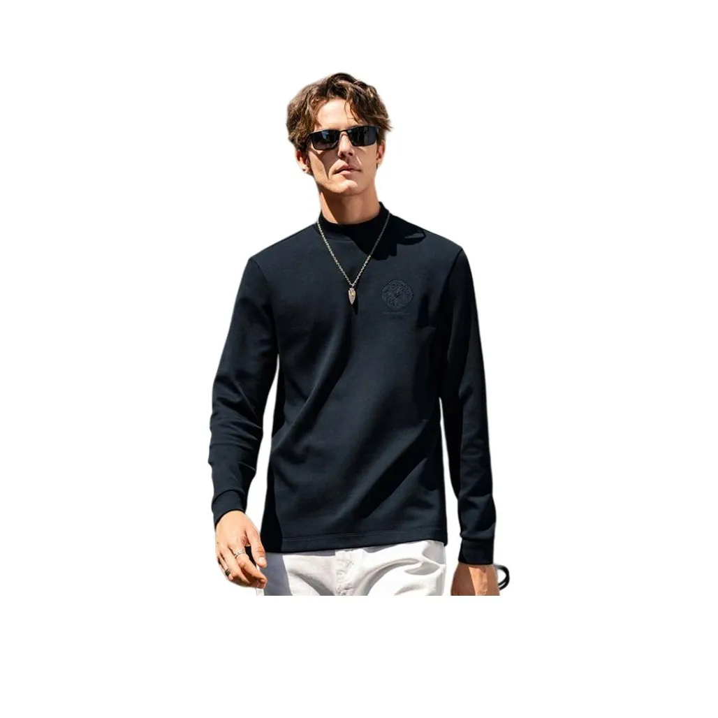 Mr.Bu T Рубашка Мужская Черная Роял