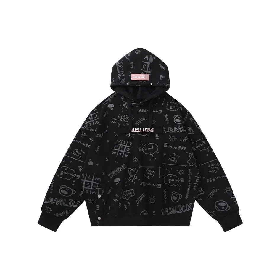 LAMLICKA Черный Унисекс Свитшоты