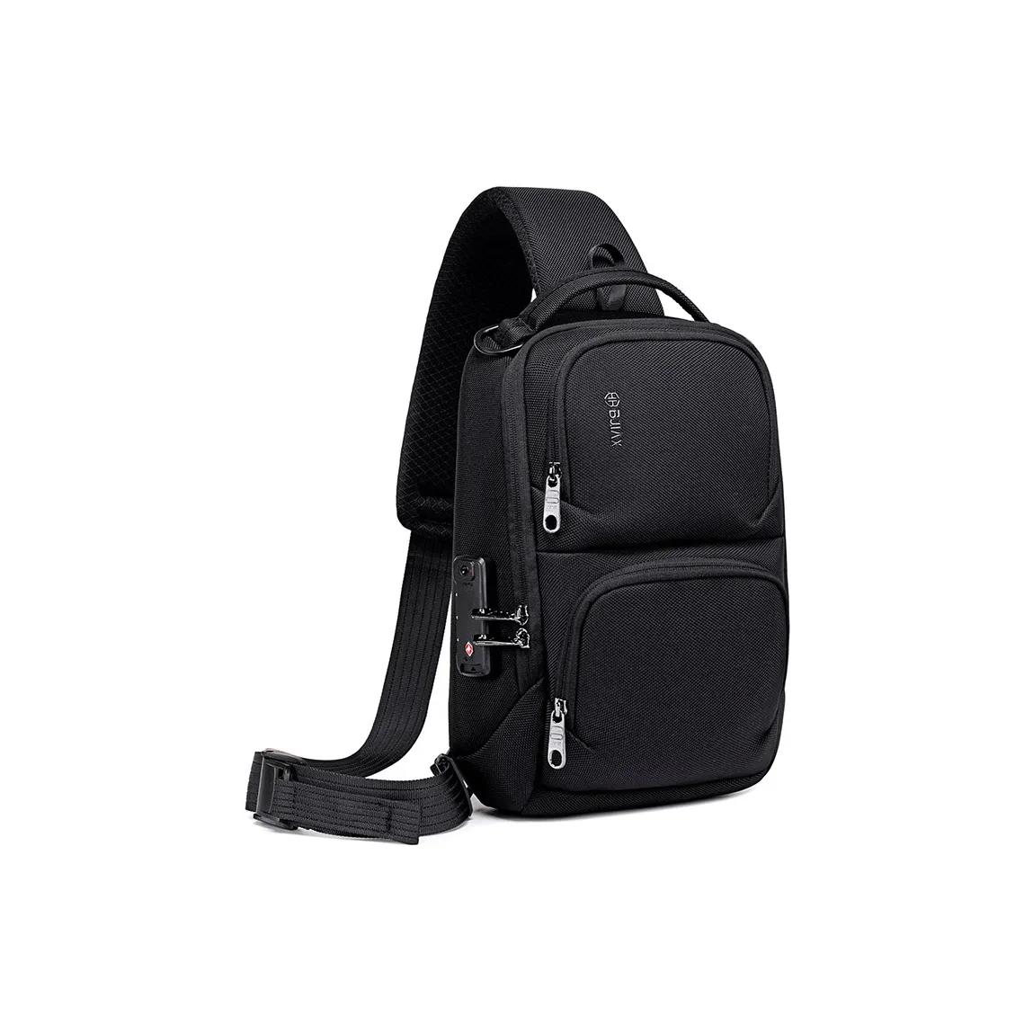 BJIAX Fabric Sling Bag Regular Men's Black