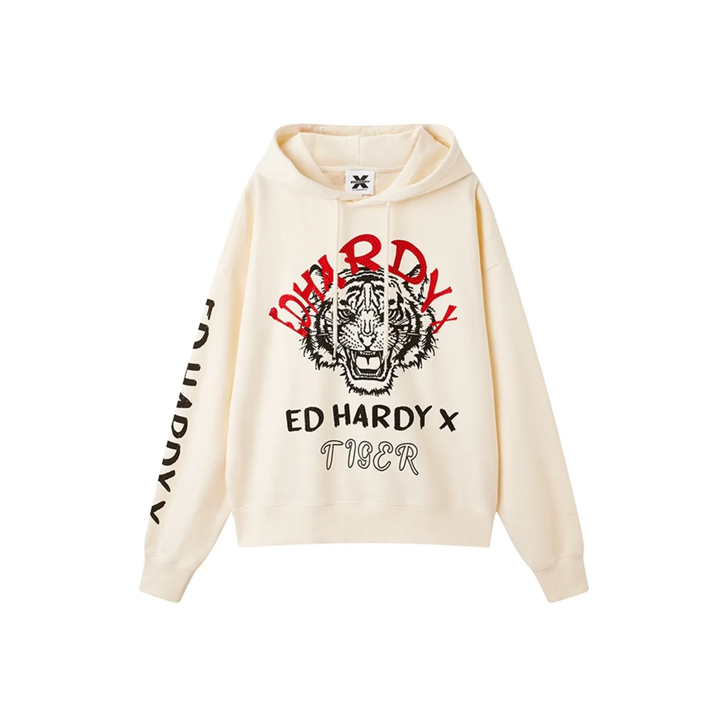 ED HARDY X Sweatshirt Unisex Ecru