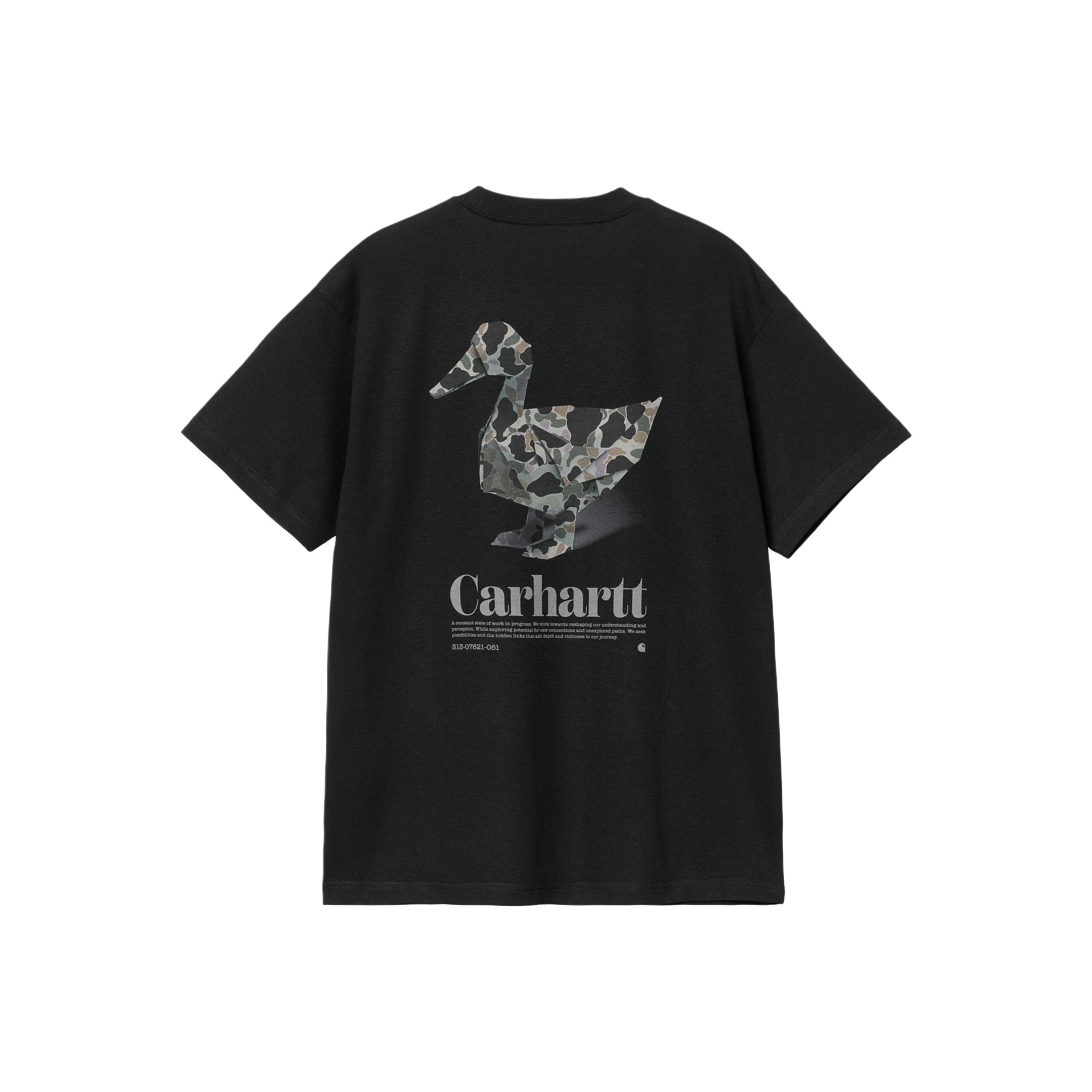 Carhartt WIP FW24 S/S Fold Duck T Shirt T Shirt Unisex Black