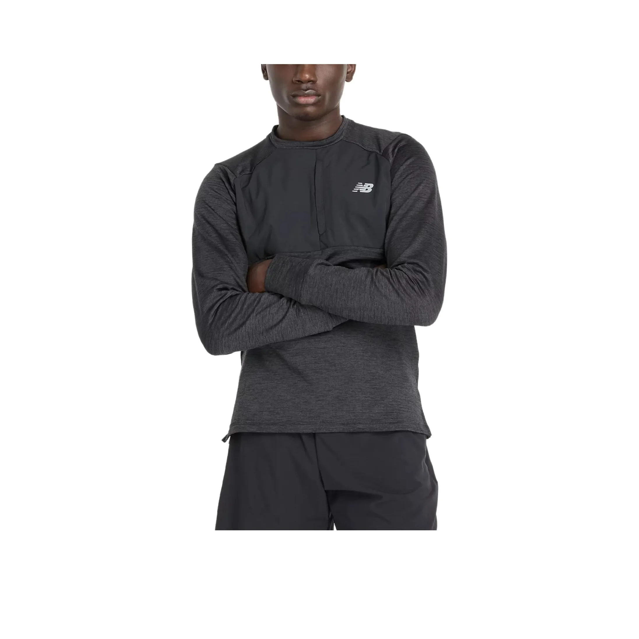 New Balance Heat Grid T Рубашка Мужская Черная