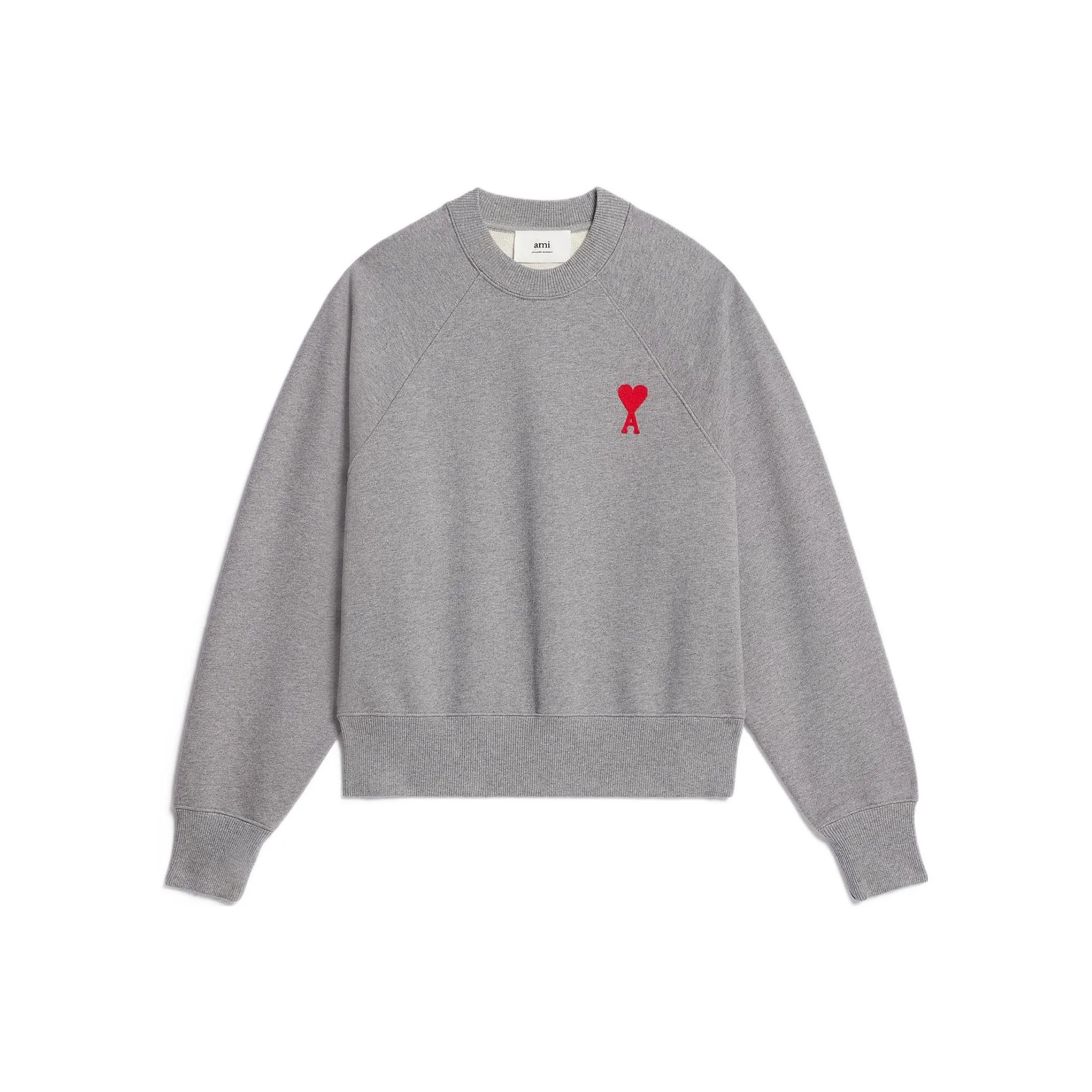 AMIPARIS Logo-embroidered Organic-cotton Sweatshirt