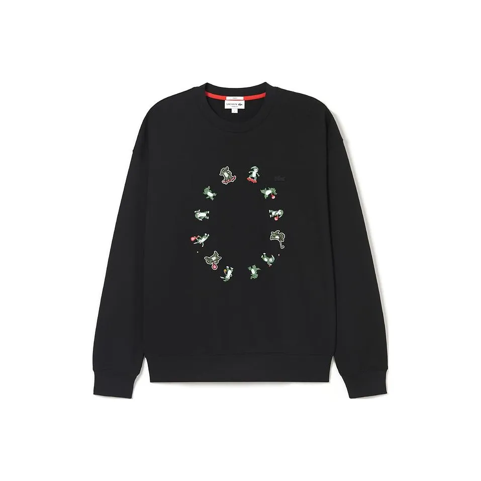 LACOSTE Sweatshirt Unisex Black