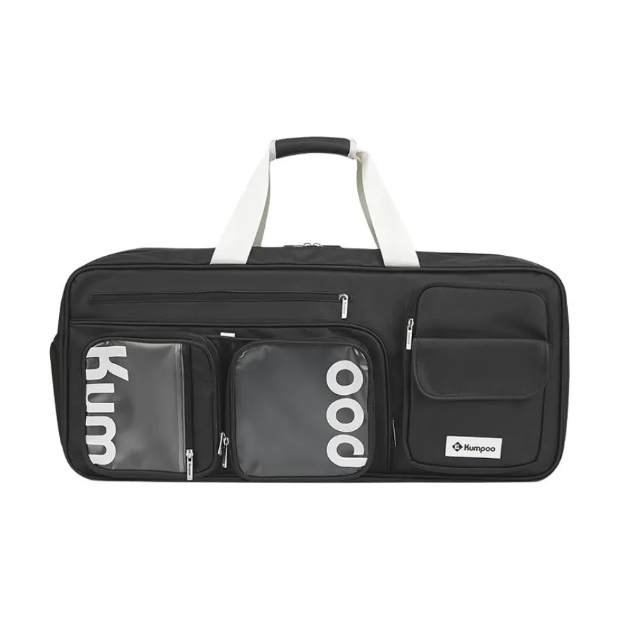 KUMPOO Сумки для бадминтонных ракеток 2 шт. Сумка на плечо Черная Унисекс Индивидуальная Отделение для обуви