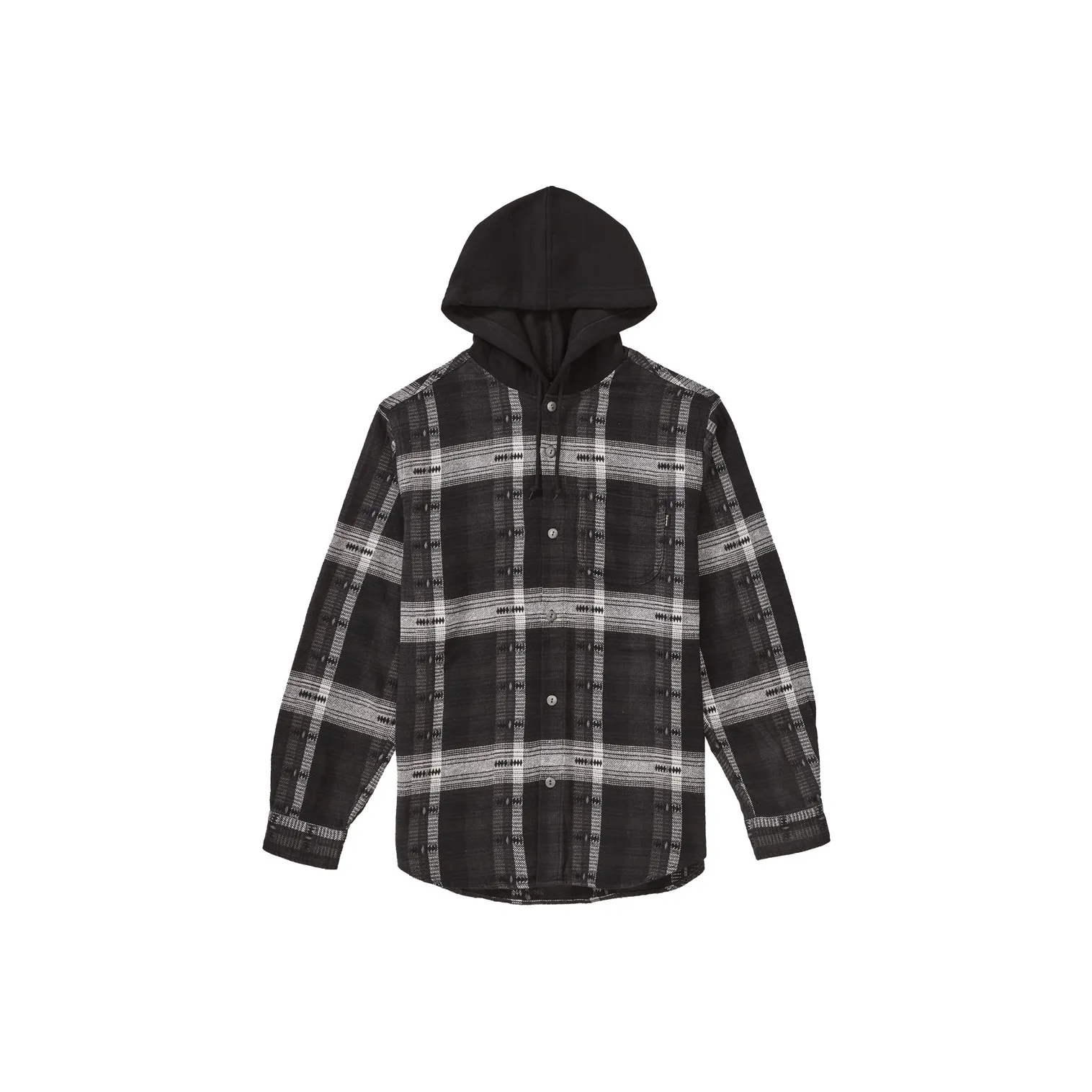 Supreme Hooded Jacquard Flannel Shirt