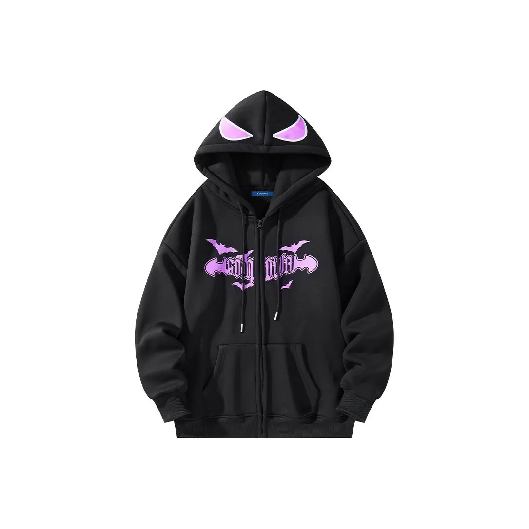 COMOWA Hand Drawn Bats And Gothic Letters Unisex Sweatshirt