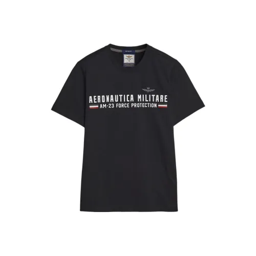AERONAUTICA MILITARE Черная Мужская Рубашка