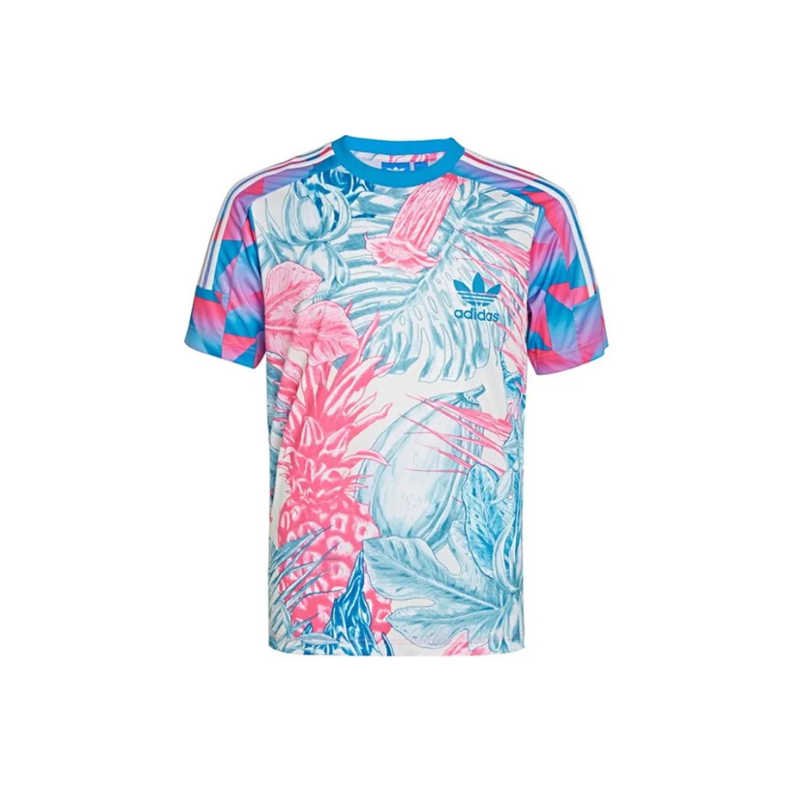 Adidas Originals Clover Series T-Shirt Мужская Синие Розовые