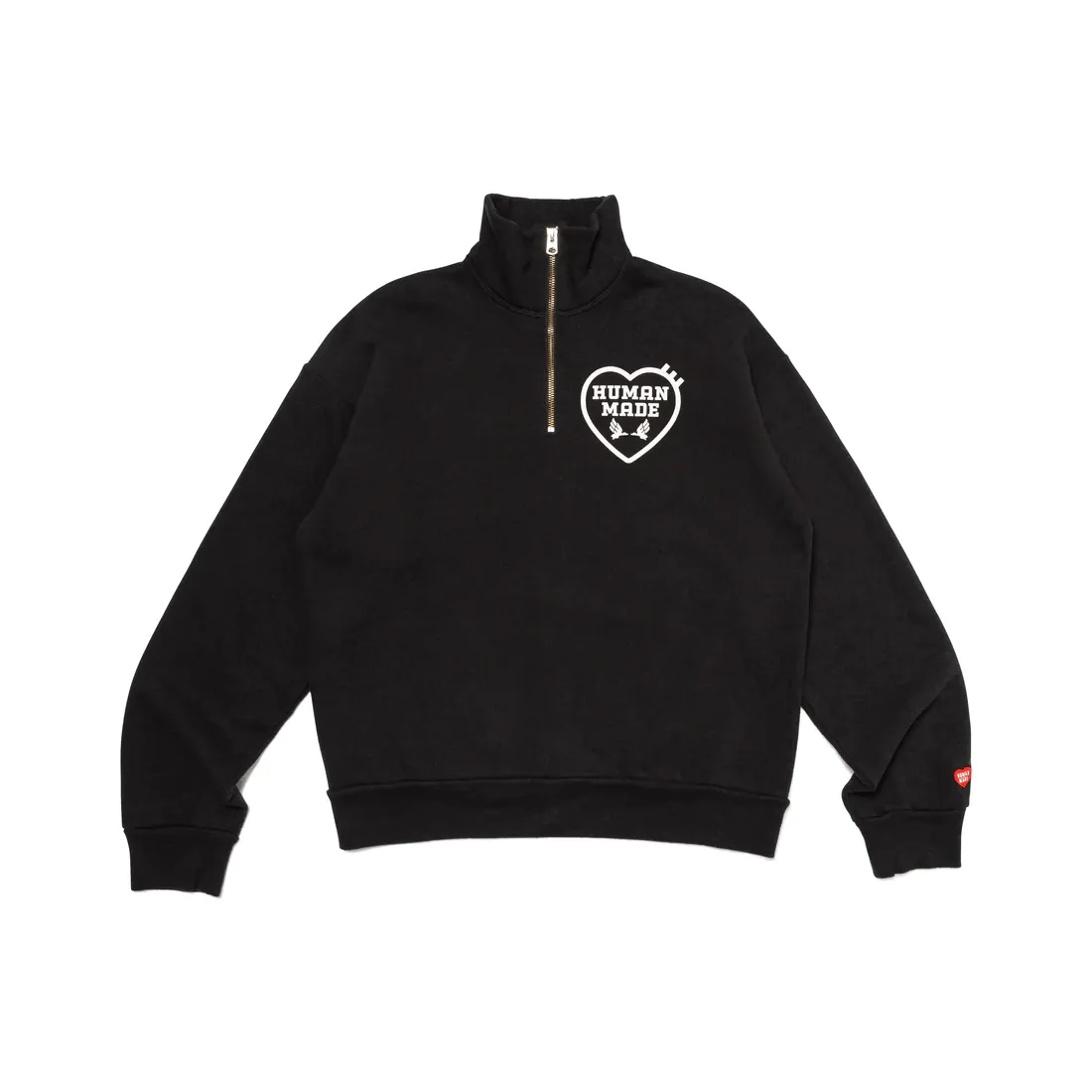 HUMAN MADE Heart logo Half zip Sweatshirt