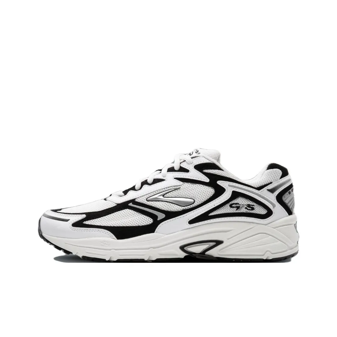 Brooks Adrenaline GTS 4 Anti Slip Wear Resistant Low Top Casual Running Shoes Unisex White Black