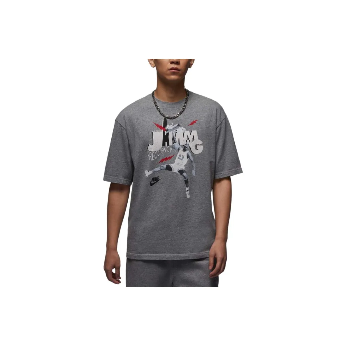 JORDAN BRAND T-Shirt Мужской Угольный Серый Черный