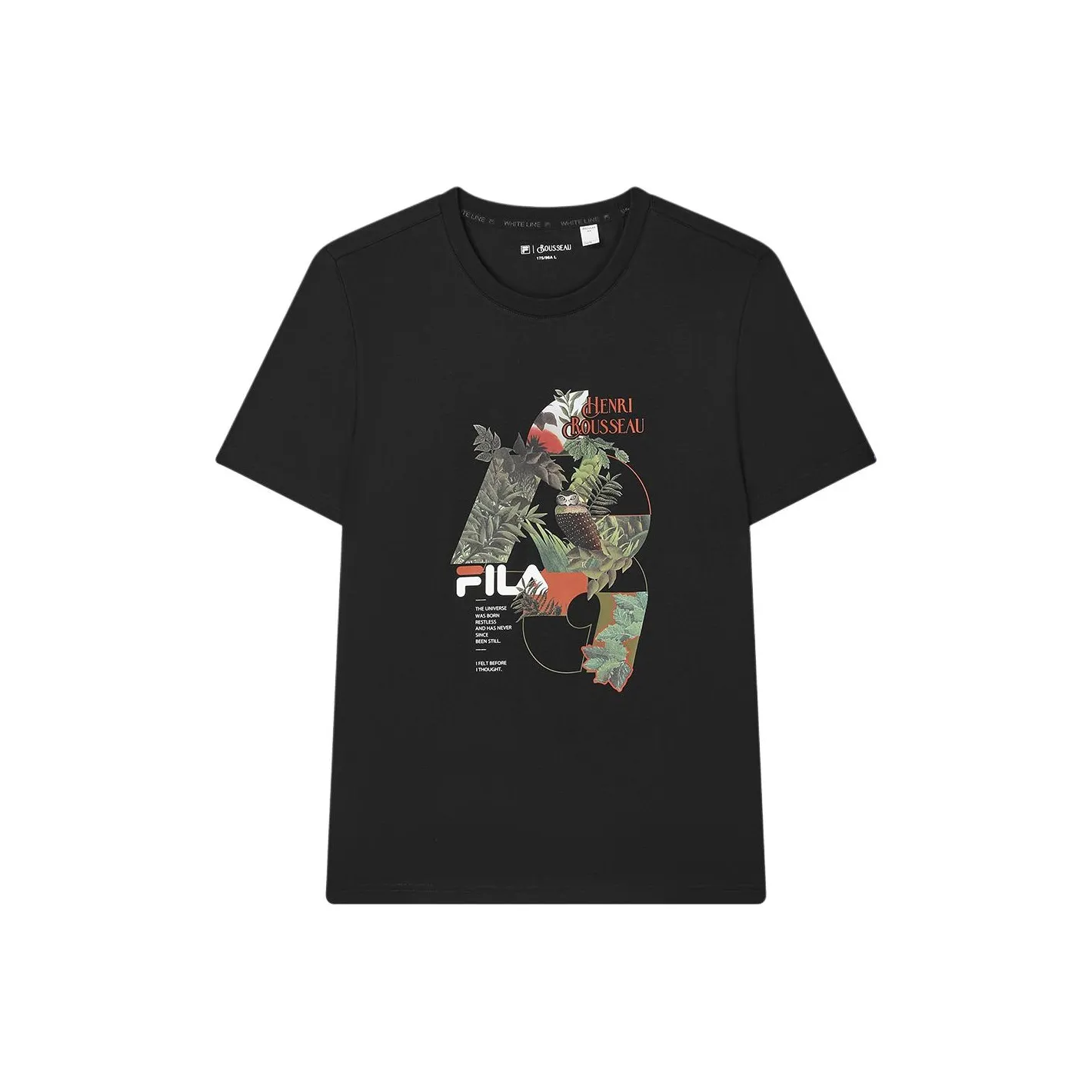 FILA x HENGLI·LUSUO T Shirt Men's Jet Black