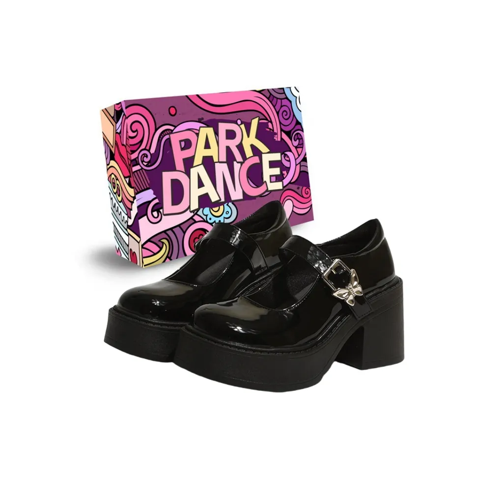 PARK DANCE Туфли Мэри Джейн с грубым каблуком Женские