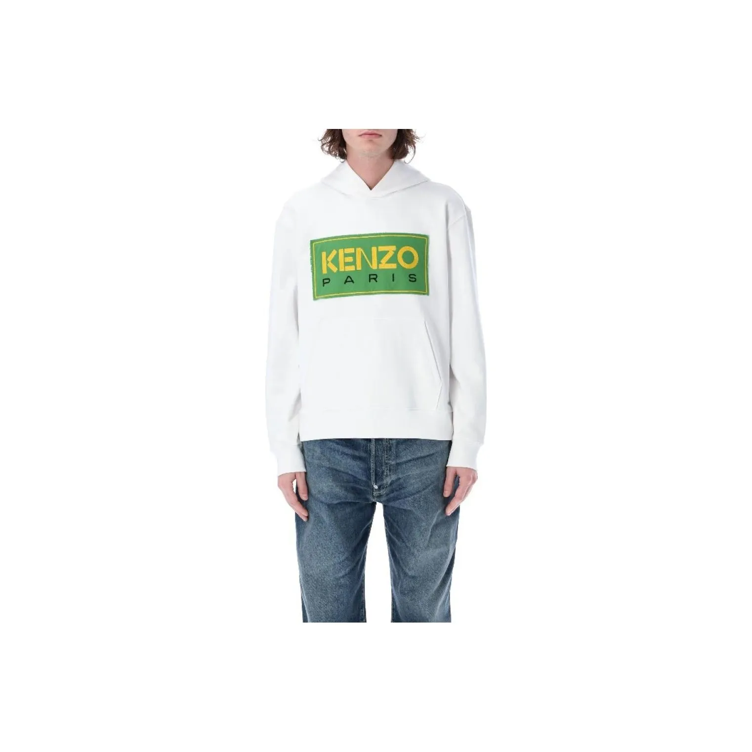 KENZO Logo Patch Long Sleeved Hoodie