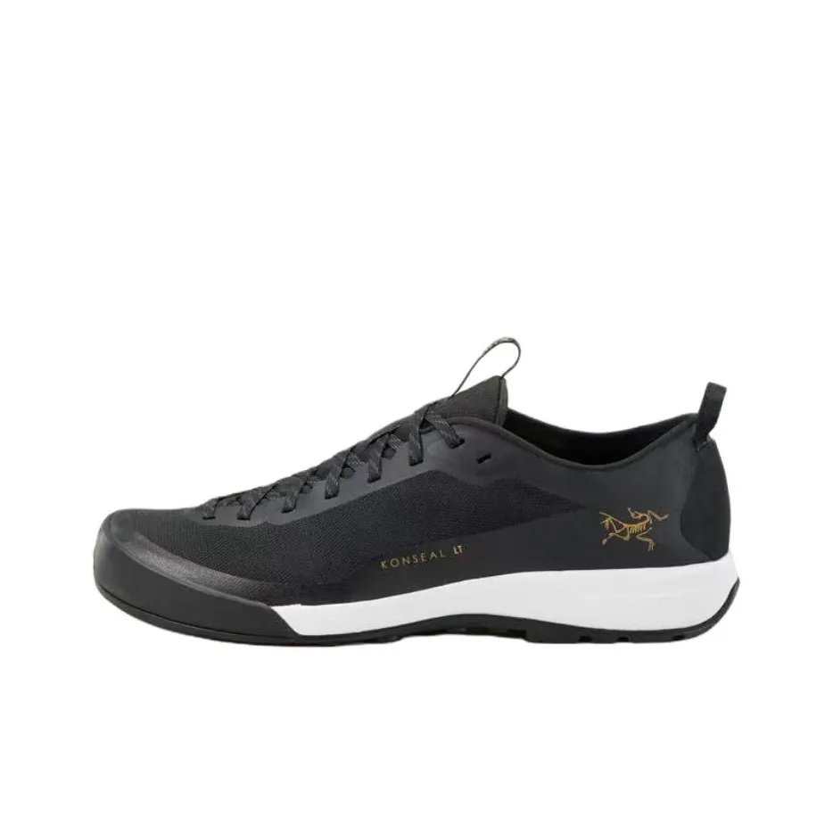 Arcteryx Konseal Lt Slip-Resistant Дышащий и Поддерживающий Низкий Топ Альпинистская Обувь Мужской Черный Белый