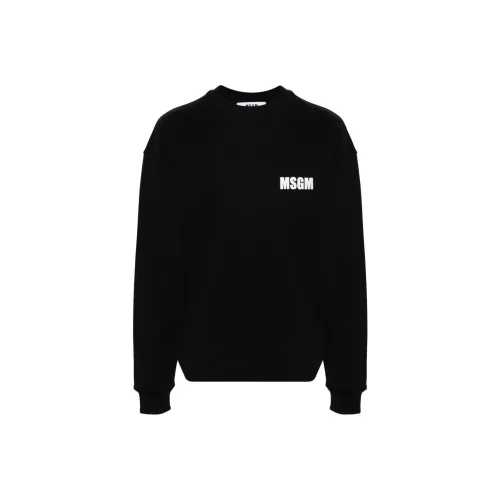 MSGM Черный Мужские Свитшоты