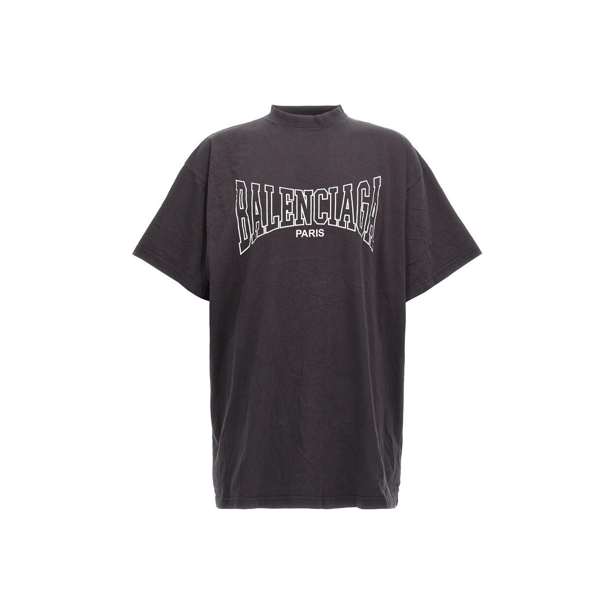 Balenciaga Tシャツ PARIS 10 黒 Balenciaga Black Paris Eiffel Tower Printed Cotton Oversized