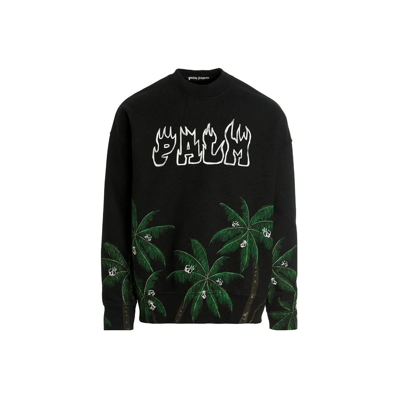 PALM ANGELS Palms & Skulls Vintage Crewneck