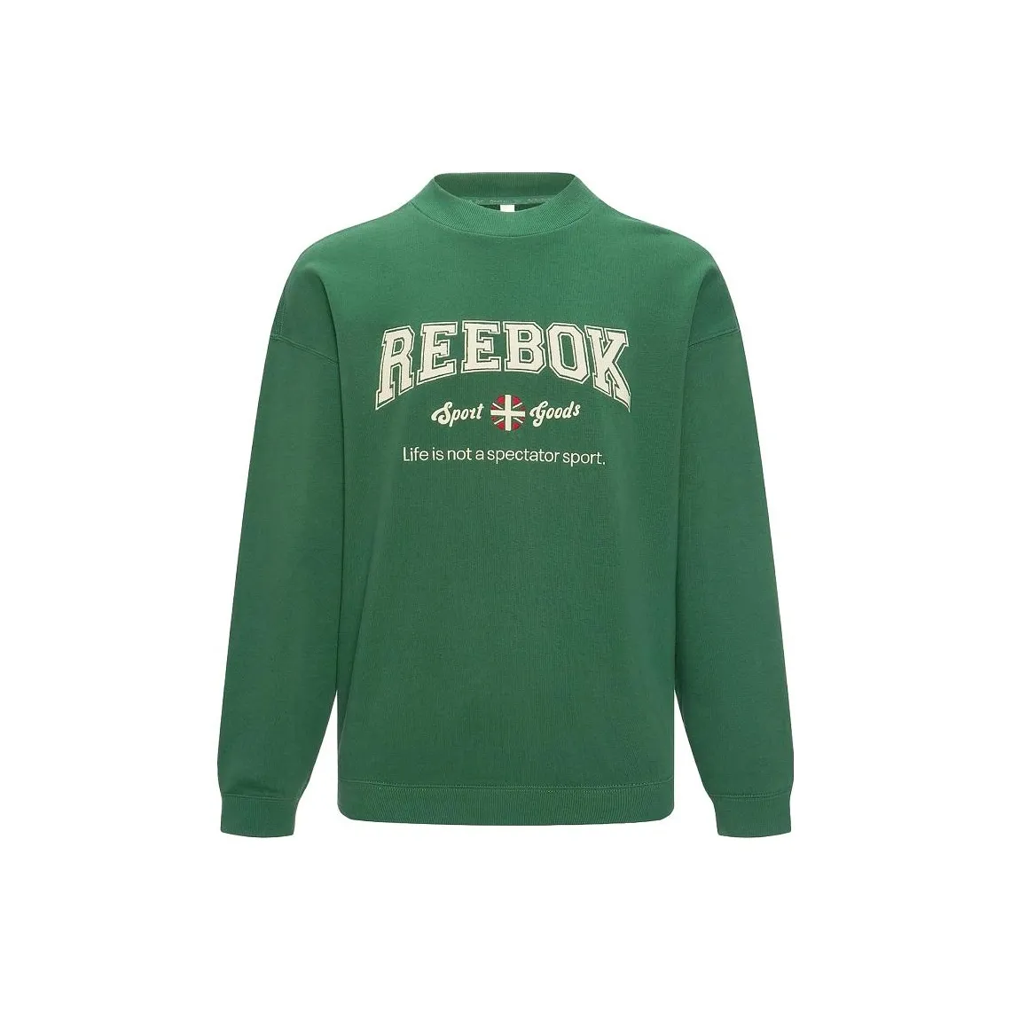 Reebok Темно-зеленый Унисекс Свитшоты