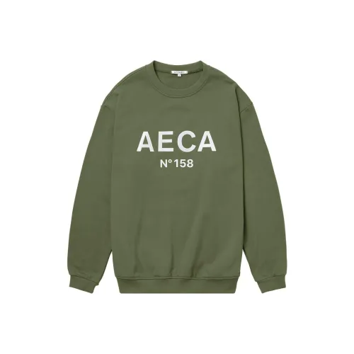 AECA WHITE Оливково-зеленый Мужские Свитшоты