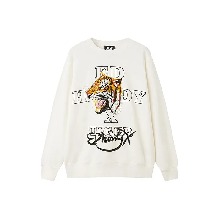 ED HARDY X Sweatshirts Unisex White