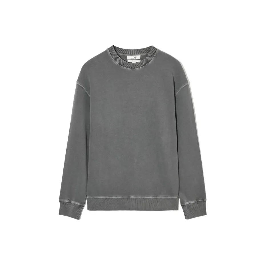 COS Свитшот Мужской Черный Серый