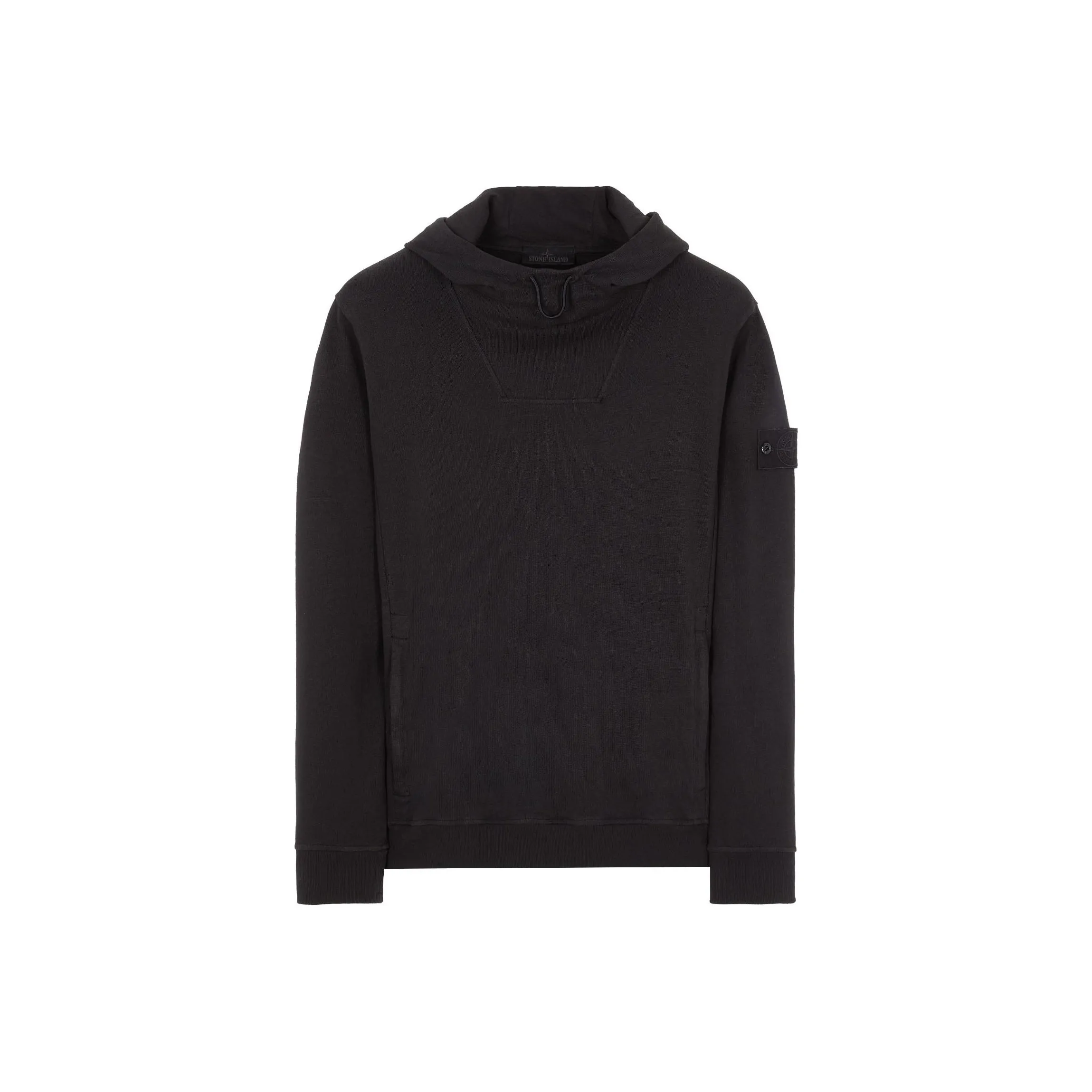 STONE ISLAND Compass-appliqué Cotton Hoodie