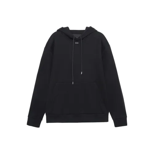 PRADA Черный Мужские Свитшоты