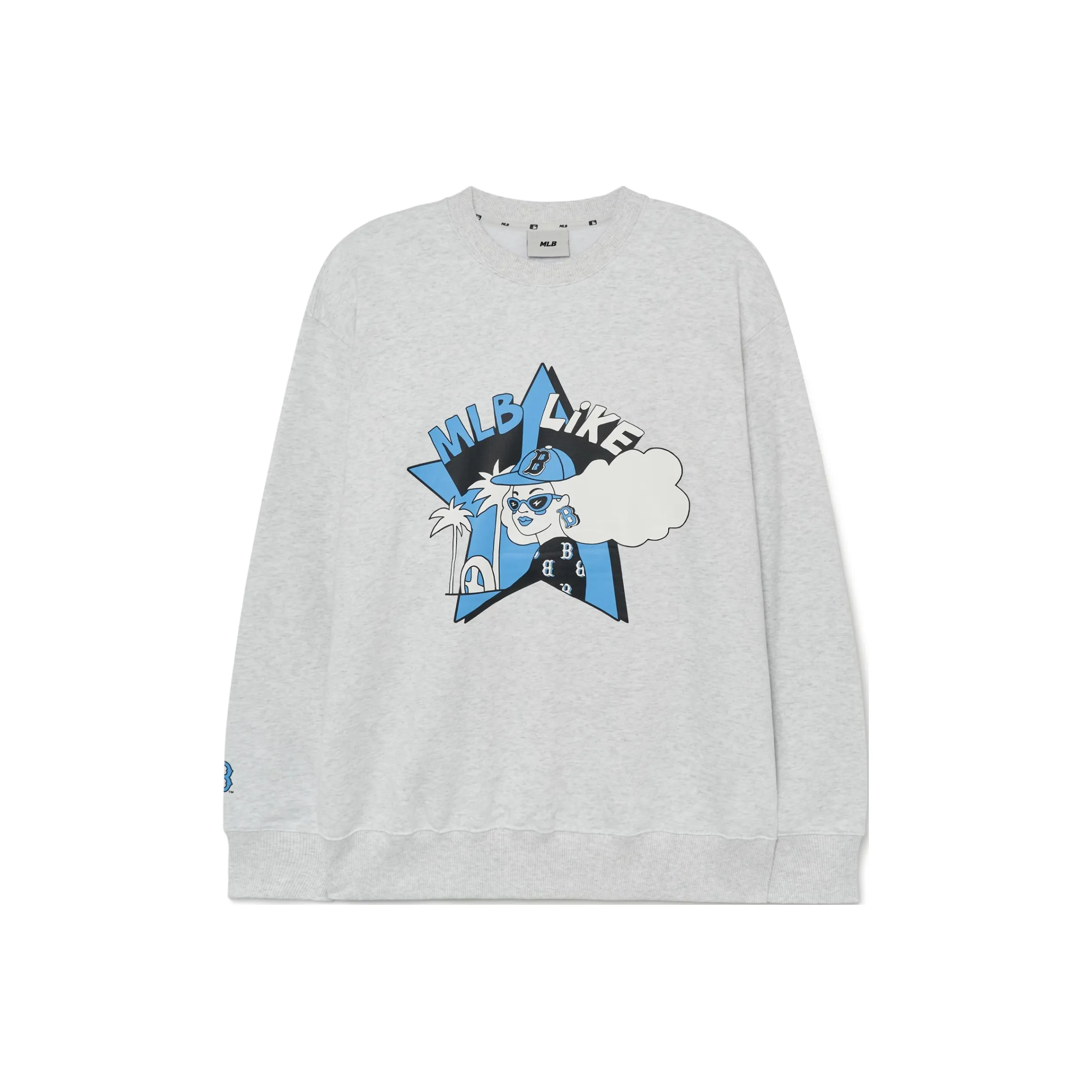 MLB Boston Red Sox Sweatshirts Unisex Gray