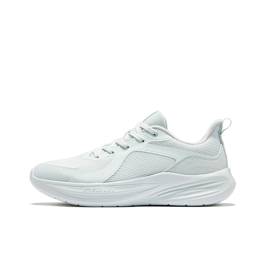 Erke Cushioning And Breathable Low Top Casual City Commute Running Shoes Women's Snowflake Cream