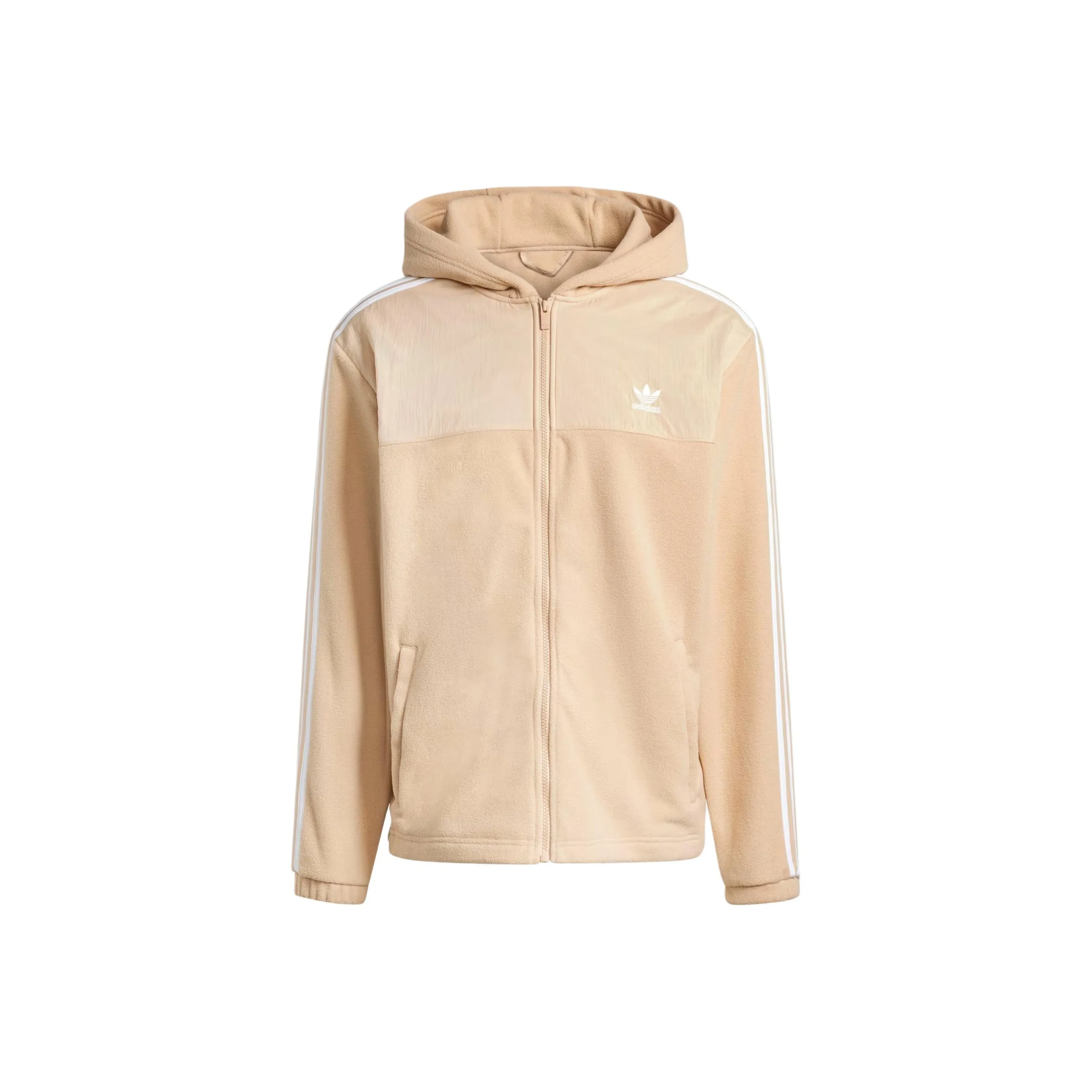Adidas Originals Adicolor 3 Stripes Teddy Fleece Hoodie