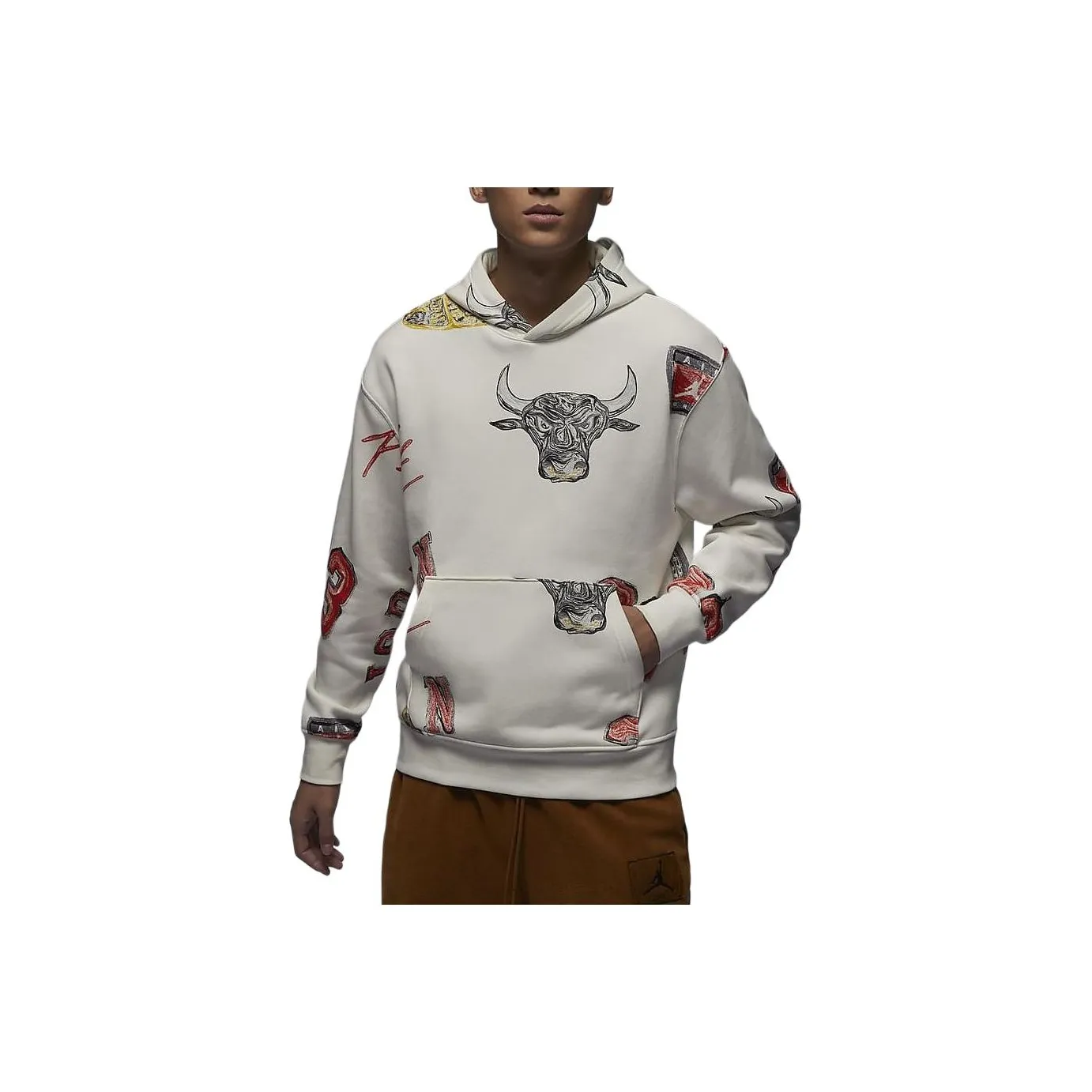 Джордан Brooklyn Свитшот Мужской Парус Белый