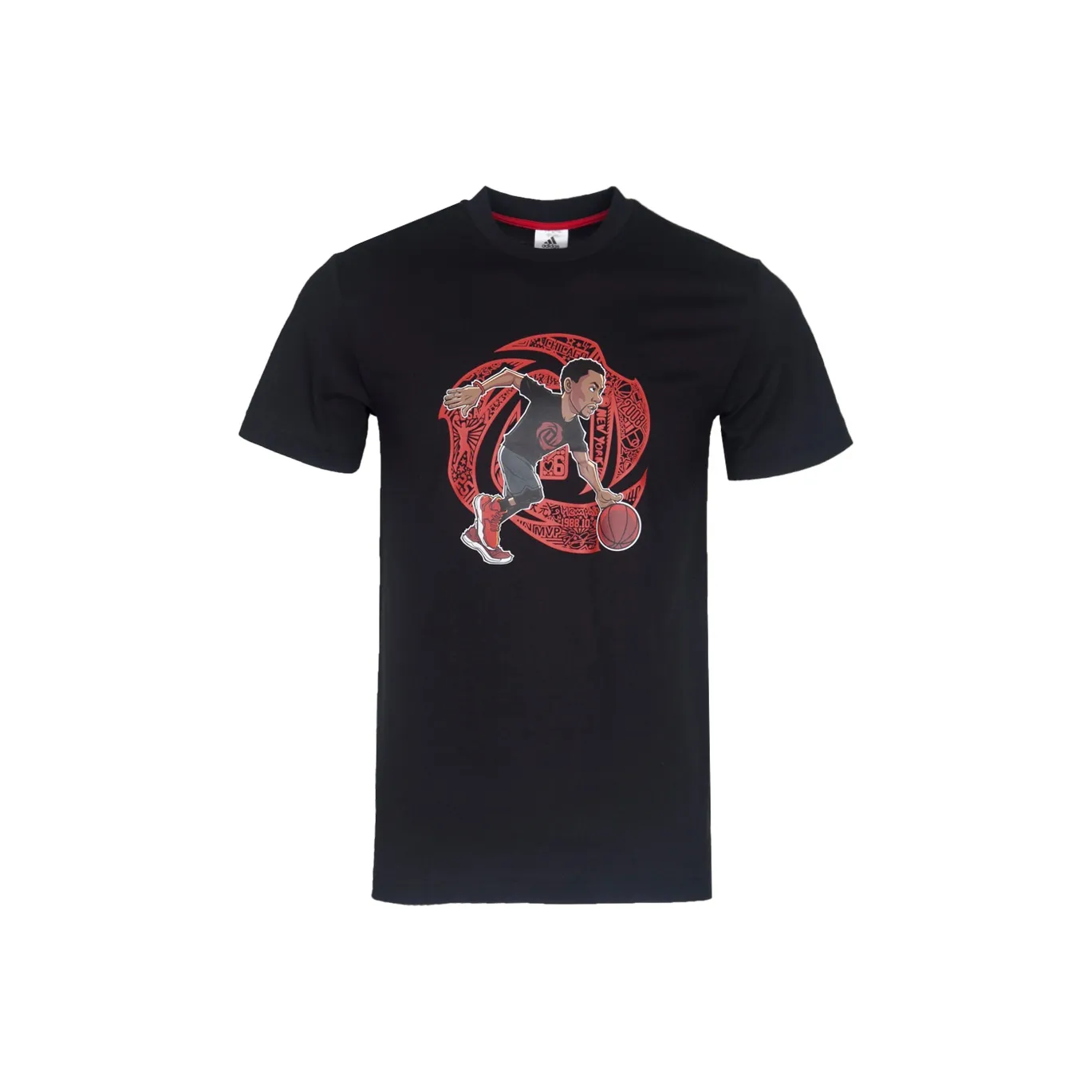 Adidas Розовый GFX Tee T-Рубашка Мужская Черная