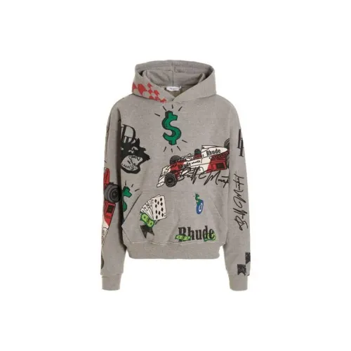 Rhude Темно-серый Мужские Свитшоты