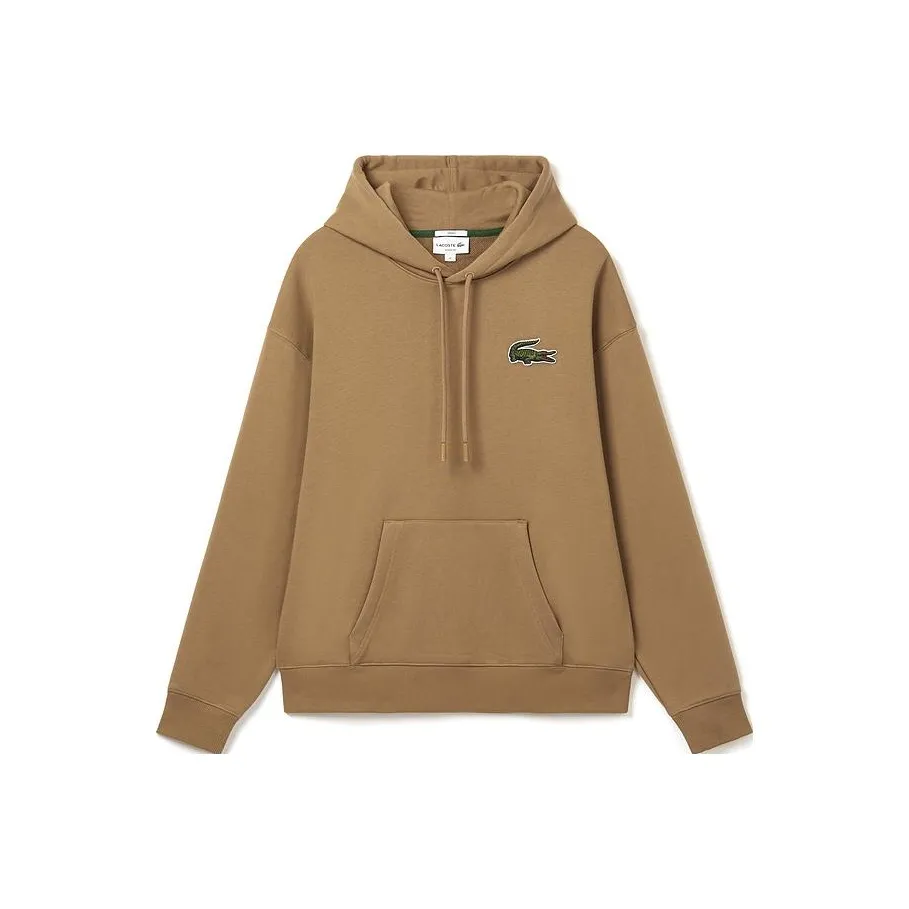 LACOSTE Logo patch Organic cotton Hoodie
